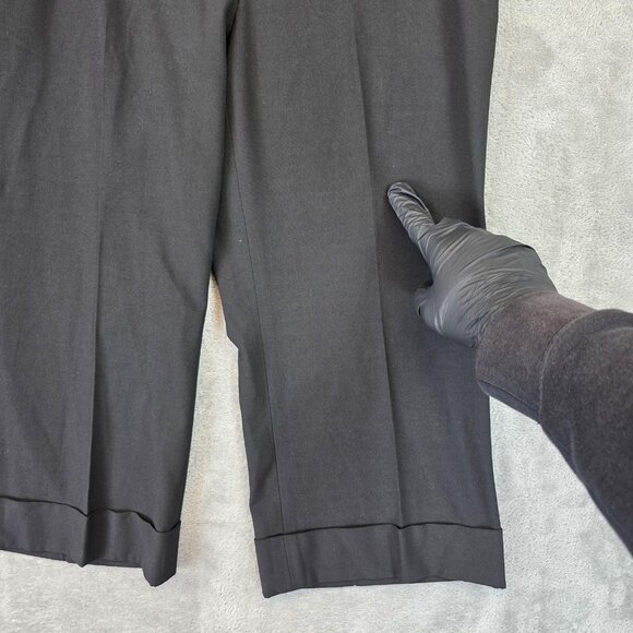 Michael Kors Pants Womens 8 Petite Black Cropped Trouser Dress Work Career - Picture 2 of 16